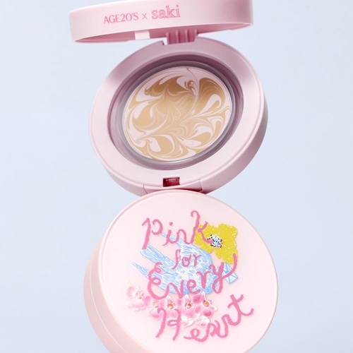 [수분촉촉팩트] AGE20S 디오리진 에센스팩트 사키에디션 본품2개+리필2개+에어퍼프2개 (무료배송)