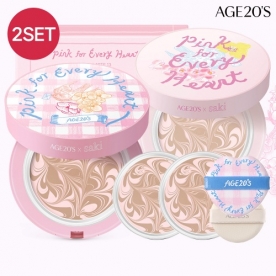 [수분촉촉팩트] AGE20S 디오리진 에센스팩트 사키에디션 본품2개+리필2개+에어퍼프2개 (무료배송)