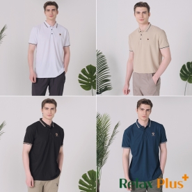 [Relax Plus] 남성 라인 포인트 반팔 카라티셔츠 (무료배송)
