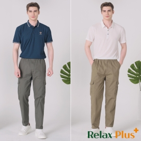[Relax Plus] 남성 컴포터블 카고 팬츠 (무료배송)