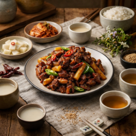 [엠지낭만푸드] 숯불양념치킨 350g*8팩 X 1박스 (순한맛/매운맛) (무료배송)