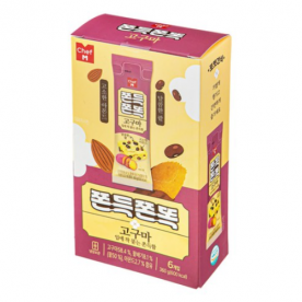 [반짝특가] [쉐프엠] 쫀득쫀똑 짜먹는 떡 고구마맛 360g (60g*6ea)*6팩 x 1박스 (약 2.2kg) (무료배송)