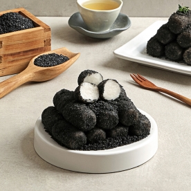 [리타방앗간] 흑임자인절미 25g x 24개입(고물포함750g) (무료배송)