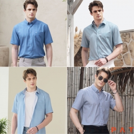 [CERINI by PAT] 남성 반팔 워셔블 발수 기능성 셔츠 (무료배송)