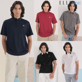 [ELLE SPORT] 남성 포인트 카라 티셔츠 (무료배송)