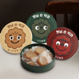 [리타엔] 옛날 手作약과 10개입 1박스 (레드/엘로우/그린 박스 중 1개 랜덤발송)(개별포장) (무료배송)