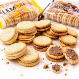 [반짝특가] 초코맛 레몬맛 샌드쿠키 비스킷 150g x 8개 (무료배송)