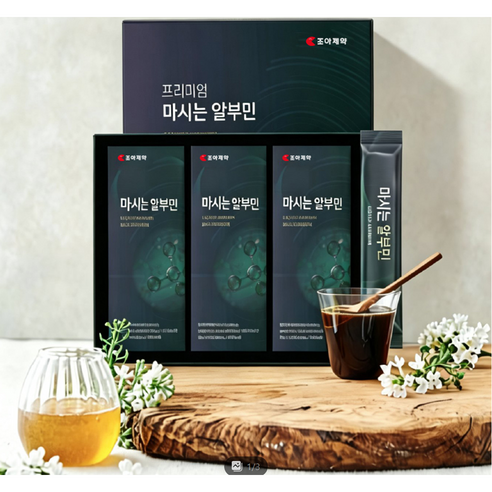 조아제약 마시는 맥스 프리미엄 알부민 15ml*30포+쇼핑백 포함 (무료배송)