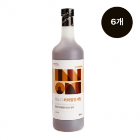 [오늘만!특가] 이노미 카라멜향 시럽 850ml x 6개 (무료배송)