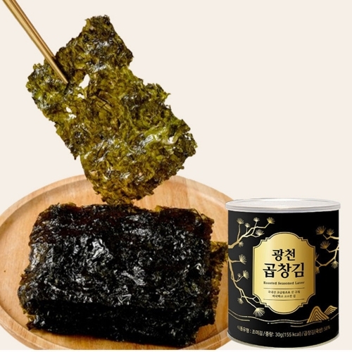 [해의락] 프리미엄 광천 캔 곱창김 30g x 5세트 (무료배송)