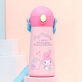 마이멜로디 더보틀 원터치 어깨끈 이중스텐 물통 x 1개 (무료배송)