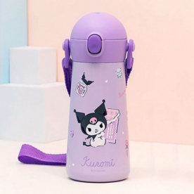 쿠로미 더보틀 원터치 어깨끈 이중스텐 물통 x 1개 (무료배송)