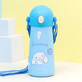 시나모롤 더보틀 원터치 어깨끈 이중스텐 물통 x 1개 (무료배송)