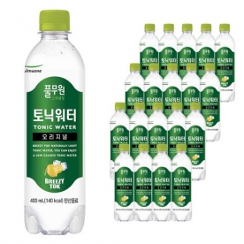 [반짝특가] [풀무원] 브리지톡 스파클링 토닉워터 400ml x 20개 (무료배송)
