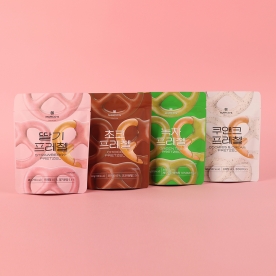 [Marcos] 초코/쿠앤크/녹차/딸기 프레첼 60g(10개이상) (무료배송)