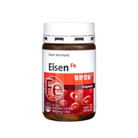 [반짝특가] [휴럼] 독일 상트베른하르트 철분 426.8mg*120캡슐 x 1통 (무료배송)