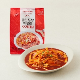 [한둘푸드] 쫄깃 두부 떡볶이(오리지널) 320g(2인분) x 6봉 (무료배송)