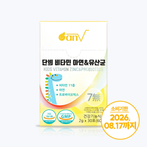 단븨 비타민 아연&유산균 60g(2g*30포) x 1케이스