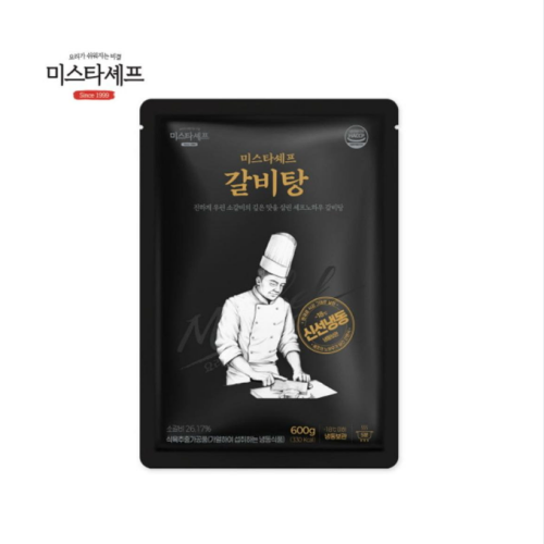 [입고특가] 미스타셰프 갈비탕 600g*5팩 x 1박스 (총 3kg) (무료배송)