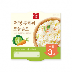 [반짝특가] [1개남음] [쉐프엠] 저당 후레쉬 코울슬로 샐러드 110g*20개 x 1박스 (약 2.2kg) (무료배송)
