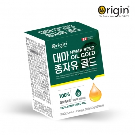 [1개월분] 오리진 대마종자유 골드 1,100mg*30캡슐 (무료배송)