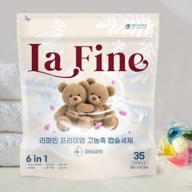 라파인 프리미엄 고농축 캡슐세제 (소량빨래용) 10g*35개입 x 3봉 (무료배송)