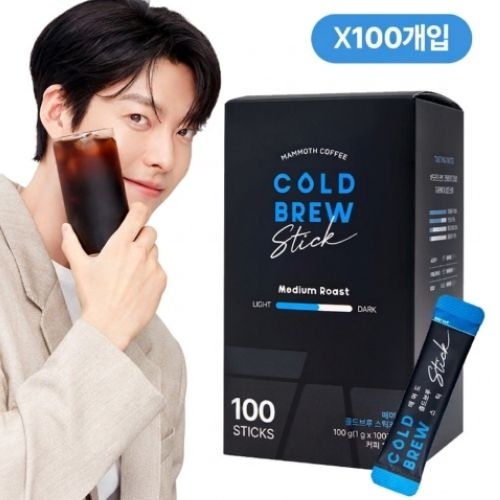 [임박특가] [매머드커피] 콜드브루 스틱커피 100T(2개이상구매가능) (무료배송)