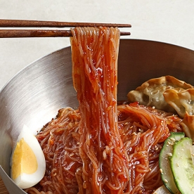 [밀키트] 핫이슈 비빔냉면 312g x 4팩 (총4인분) (무료배송)