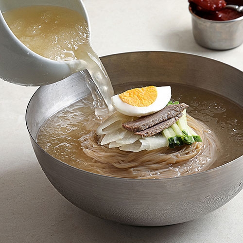 [밀키트] 핫이슈 물냉면 539g x 4팩 (총4인분) (무료배송)