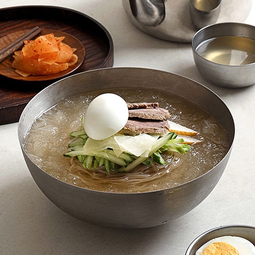 [밀키트] 핫이슈 물냉면 539g x 4팩 (총4인분) (무료배송)
