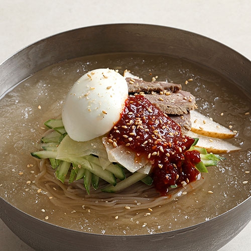 [밀키트] 핫이슈 물냉면 539g x 4팩 (총4인분) (무료배송)