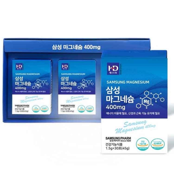 삼성제약 마그네슘 400mg 1.5g*30포 x 3개입 (무료배송)