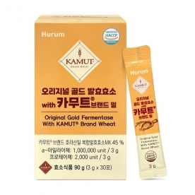[휴럼] 오리지널 골드 발효효소 with 카무트 브랜드 밀 3*30포 x 1박스 (무료배송)