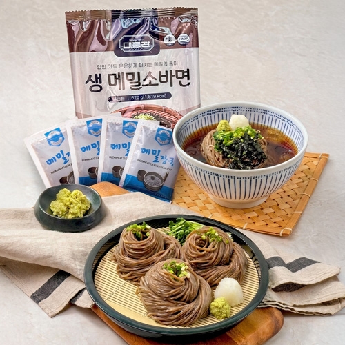 [판매자특가] 40년전통 대풍관 생메밀소바4인분+소스4개 (무료배송)