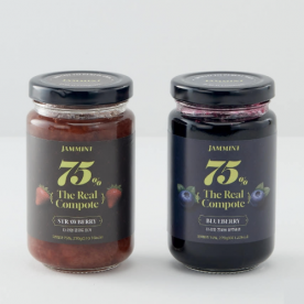 잼민트 75% 더 리얼 콩포트 잼 270g (딸기/블루베리 중 택1)