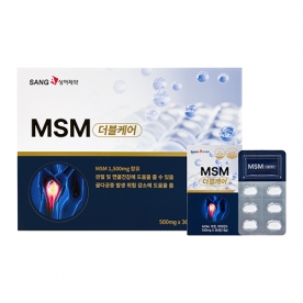 [상아제약] MSM 더블케어 500mg x 36정 x 10개입(180g) (무료배송)