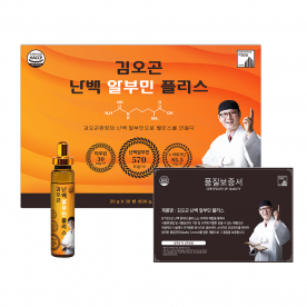 [김오곤] 난백 알부민 플러스 20g*30병 (+쇼핑백) (무료배송)