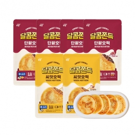 [오늘만!특가] [임박] 우양 달콤쫀득 씨앗호떡 450g x 2봉 + 달콤쫀득 단팥호떡 450g x 4봉 (총 6봉 / 30장구성) (무료배송)