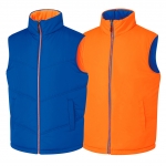 축구패딩조끼 양면패딩조끼 블루/오렌지