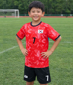 대한민국 아동용 축구복 축구유니폼 (F9700)