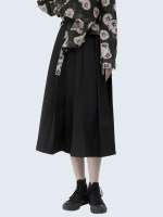 A-line retro mid-length skirt