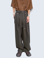 Loose Fit Belt Slacks