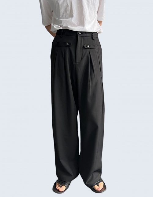 front button design trousers
