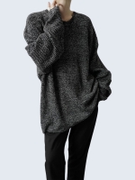 Loose Fit Simple Rayon Sweater