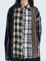 Vintage check 3 mix shirt