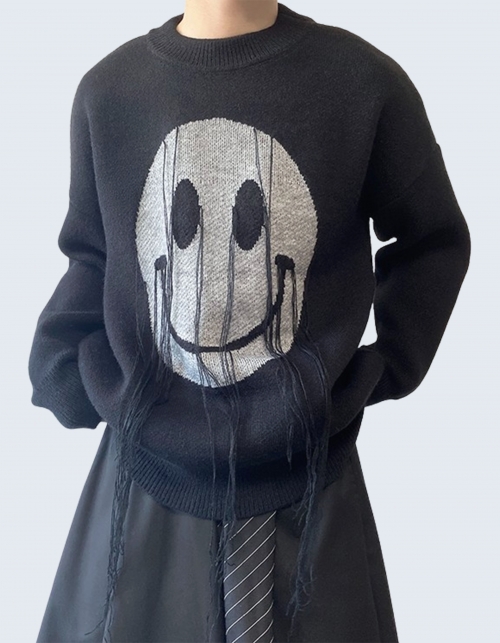 Smile wool string knitwear