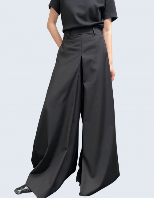 high-waist wide pants