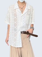 Ethnic Patterned Kuban Collar Shirt