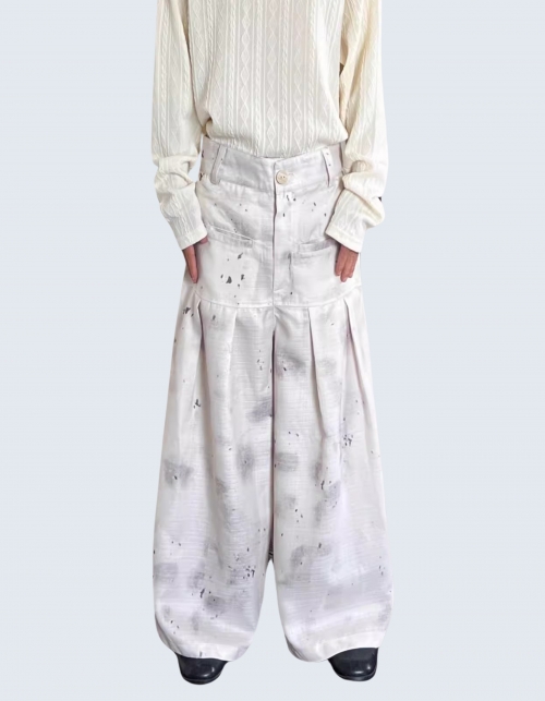 front pocket vintage painting pants