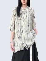 Ethnic Pattern Chinese Style Shirt